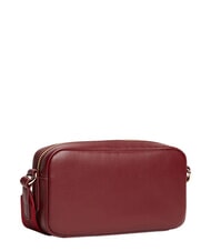 TOMMY HILFIGER TH ESSENTIAL Mini sac bandouli&egrave;re velours bordeaux - Sacs pour Femme - 3