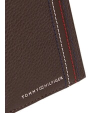 TOMMY HILFIGER TH CENTRAL Portefeuille et porte-cartes en cuir caf&eacute; en grains - Portefeuilles Homme - 3