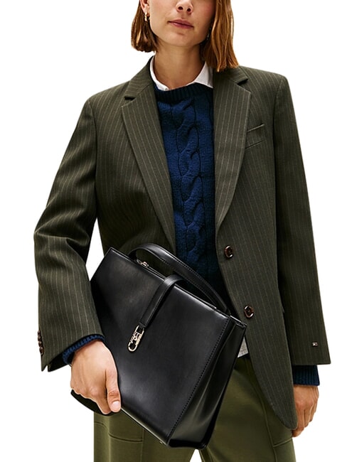 TH LIBRE Sac &agrave; main, taille moyenne le noir - Sacs pour Femme