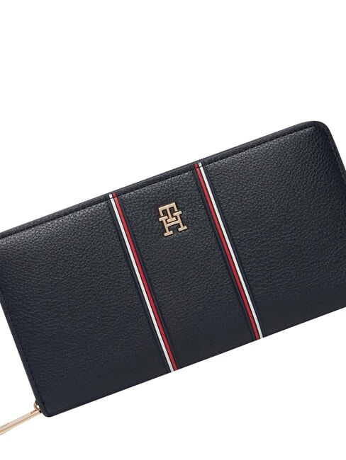 TH ICON Grand portefeuille zipp&eacute; bleu de l'espace - Portefeuilles Femme