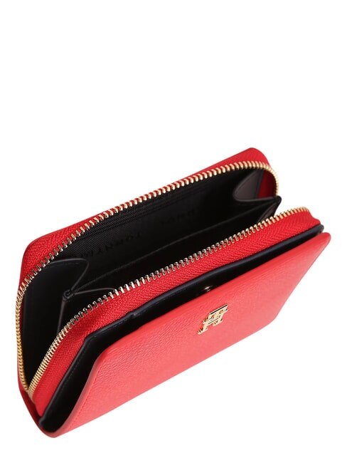 TH ICON Portefeuille moyen, fermeture &eacute;clair rouge primaire - Portefeuilles Femme