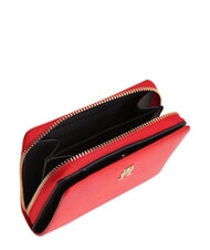 TOMMY HILFIGER TH ICON Portefeuille moyen, fermeture &eacute;clair rouge primaire - Portefeuilles Femme - 3
