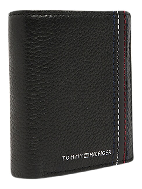 TH CENTRAL Portefeuille et porte-cartes en cuir le noir - Portefeuilles Homme