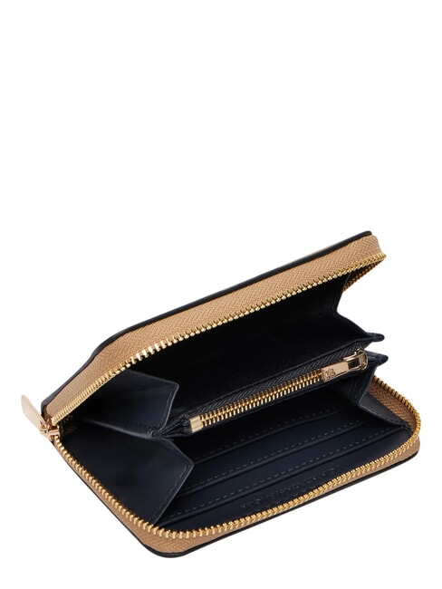 TH MODERN portefeuille compact &agrave; fermeture &eacute;clair toile safari - Portefeuilles Femme