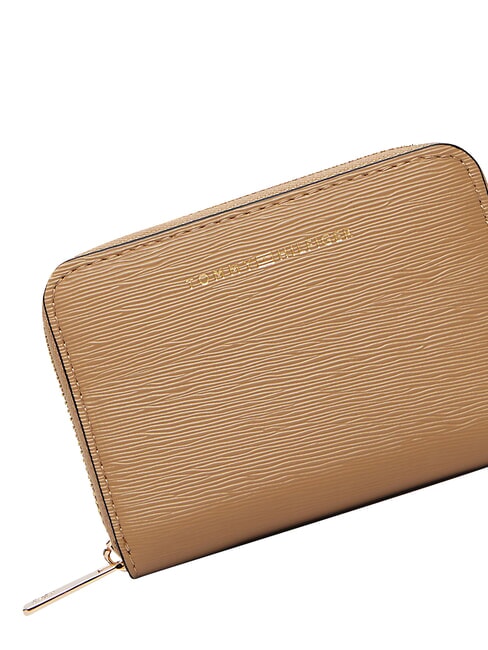 TH MODERN portefeuille compact &agrave; fermeture &eacute;clair toile safari - Portefeuilles Femme