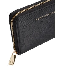 TOMMY HILFIGER TH MODERN portefeuille compact &agrave; fermeture &eacute;clair le noir - Portefeuilles Femme - 3