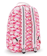 KIPLING SEOUL LAP Sac &agrave; dos avec poche pour ordinateur portable 15" palmier rose - Sacs &agrave; dos pour l'&Eacute;cole & les Loisirs - 2