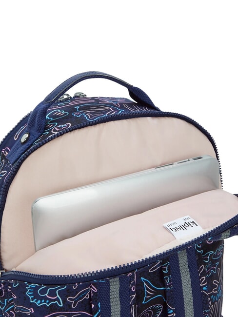 SEOUL LAP Sac &agrave; dos avec poche pour ordinateur portable 15" poisson disco - Sacs &agrave; dos pour l'&Eacute;cole & les Loisirs