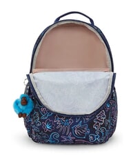 KIPLING SEOUL LAP Sac &agrave; dos avec poche pour ordinateur portable 15" poisson disco - Sacs &agrave; dos pour l'&Eacute;cole & les Loisirs - 4