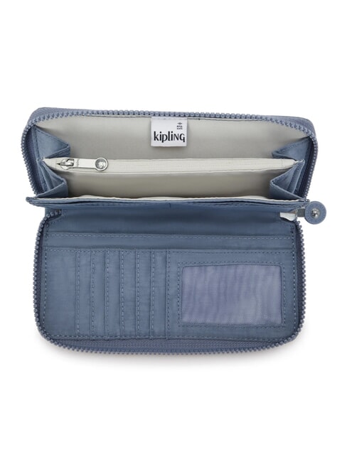 MONEY WORLD Portefeuille Zip Around pierre bleue - Portefeuilles Femme