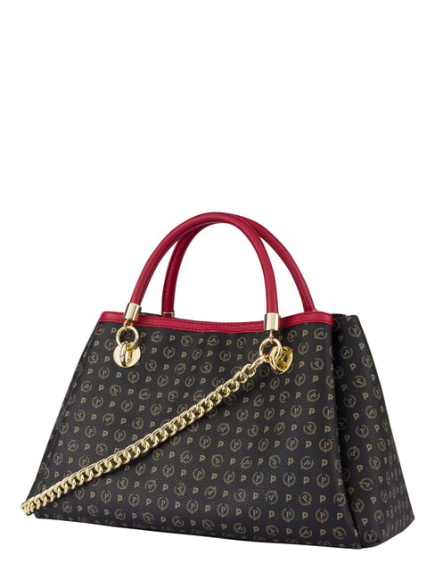 HERITAGE  Sac &agrave; main avec bandouli&egrave;re laque noire - Sacs pour Femme