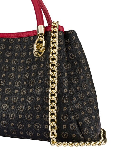 HERITAGE  Sac &agrave; main avec bandouli&egrave;re laque noire - Sacs pour Femme