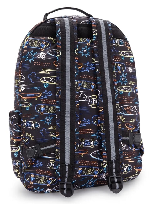 SEOUL LAP Sac &agrave; dos avec poche pour ordinateur portable 15" patins fluo - Sacs &agrave; dos pour l'&Eacute;cole & les Loisirs