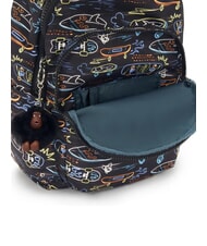 KIPLING SEOUL Sac &agrave; dos patins fluo - Sacs &agrave; dos pour l'&Eacute;cole & les Loisirs - 4