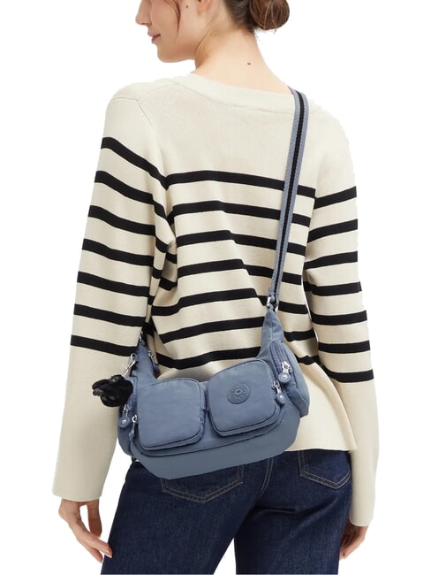 RIKKA S sac bandouli&egrave;re pierre bleue - Sacs pour Femme