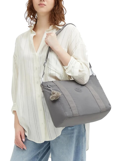ASSENI S Sac cabas avec bandouli&egrave;re gris accueillant - Sacs pour Femme