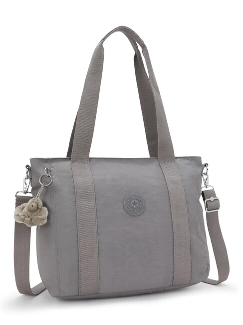 ASSENI S Sac cabas avec bandouli&egrave;re gris accueillant - Sacs pour Femme