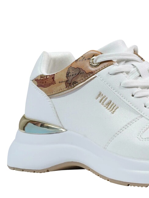 GEO Baskets Blanc / Beige G&eacute;o - Chaussures Femme