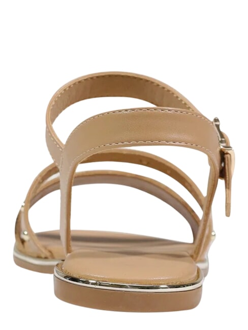 GEO Sandales beige/camel g&eacute;om&eacute;trique - Chaussures Femme