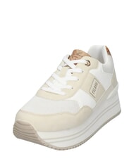 ALVIERO MARTINI PRIMA CLASSE GEO Baskets beige/blanc cass&eacute;/beige g&eacute;om&eacute;trique - Chaussures Femme - 6