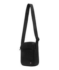 TOMMY HILFIGER TH EMBOSSED FLAG petit sac &agrave; main le noir - Sacs en Bandouli&egrave;res pour Homme - 4