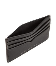 TOMMY HILFIGER TH SAFFIANO Porte-cartes de cr&eacute;dit en cuir le noir - Portefeuilles Homme - 3