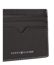 TOMMY HILFIGER TH SAFFIANO Porte-cartes de cr&eacute;dit en cuir le noir - Portefeuilles Homme - 4