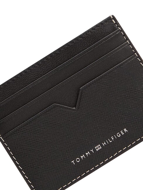 TH SAFFIANO Porte-cartes de cr&eacute;dit en cuir le noir - Portefeuilles Homme