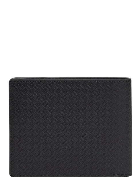 TH EMBOSSED Portefeuille avec porte-cartes, en cuir le noir - Portefeuilles Homme