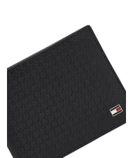 TOMMY HILFIGER TH EMBOSSED Portefeuille avec porte-cartes, en cuir le noir - Portefeuilles Homme - 3