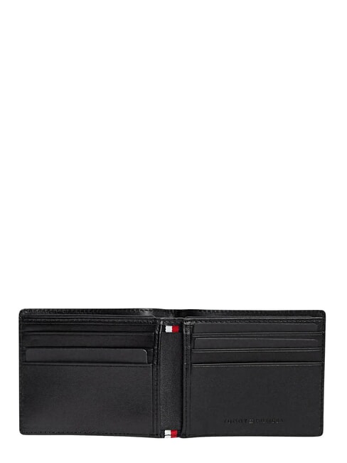 TH EMBOSSED Portefeuille avec porte-cartes, en cuir le noir - Portefeuilles Homme