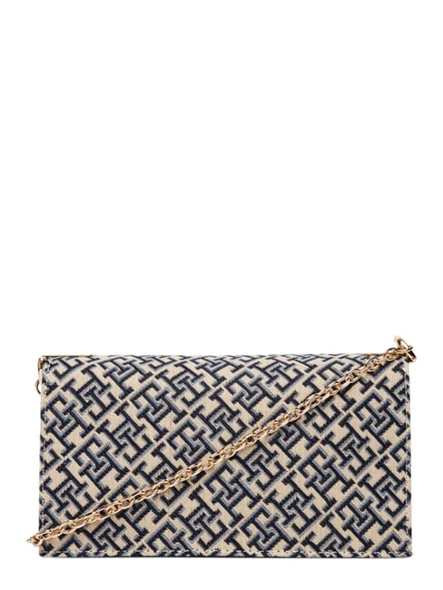 TH HER Mini sac, avec bandouli&egrave;re cha&icirc;ne bleu mono - Sacs pour Femme