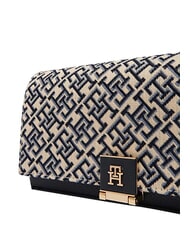 TOMMY HILFIGER TH HER Mini sac, avec bandouli&egrave;re cha&icirc;ne bleu mono - Sacs pour Femme - 4