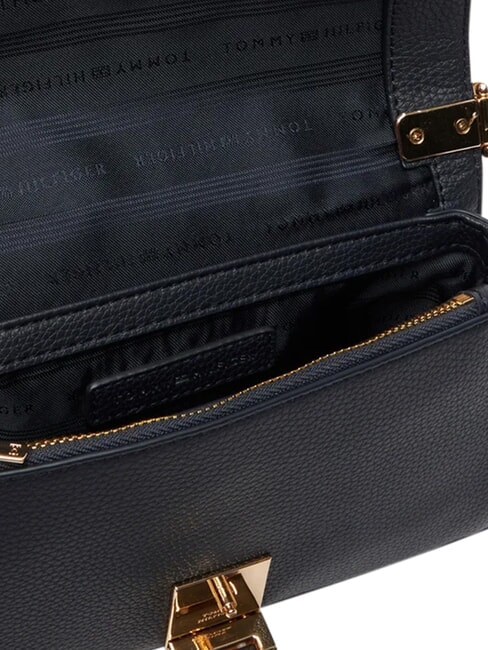 TH HER Mini sac, avec bandouli&egrave;re cha&icirc;ne bleu mono - Sacs pour Femme