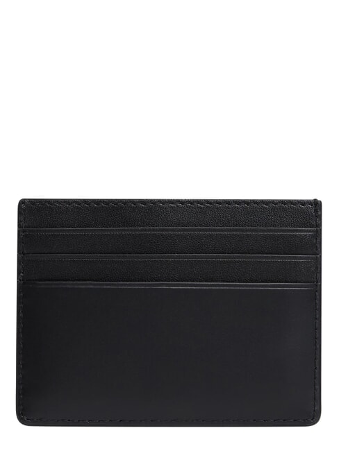 TH EMBOSSED Porte-cartes de cr&eacute;dit en cuir le noir - Portefeuilles Homme
