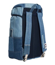 TOMMY HILFIGER TJ DENIM PATCHWORK Sac &agrave; dos multipoches, en denim patch en denim - Sacs &agrave; dos pour l'&Eacute;cole & les Loisirs - 3