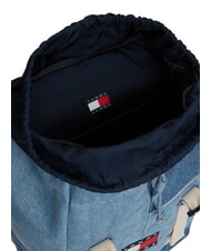 TOMMY HILFIGER TJ DENIM PATCHWORK Sac &agrave; dos multipoches, en denim patch en denim - Sacs &agrave; dos pour l'&Eacute;cole & les Loisirs - 4