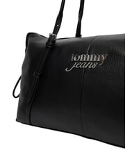 TOMMY HILFIGER TJ BOLD Sac bandouli&egrave;re ajustable, grand le noir - Sacs pour Femme - 6