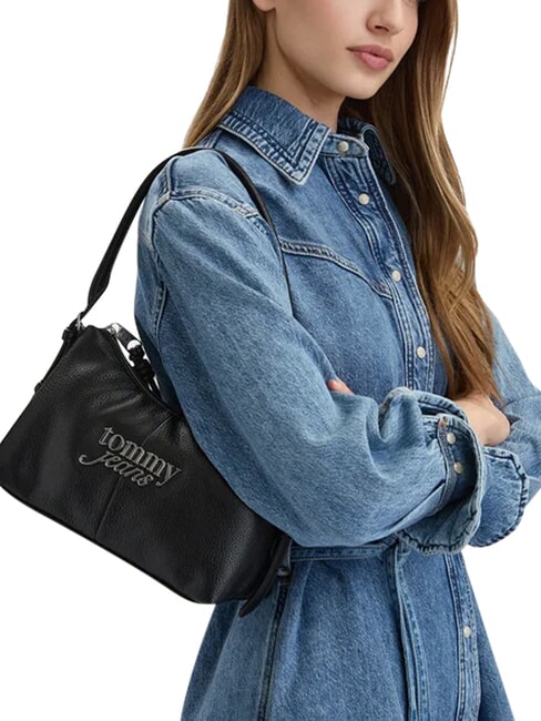 TJ BOLD Sac bandouli&egrave;re ajustable le noir - Sacs pour Femme