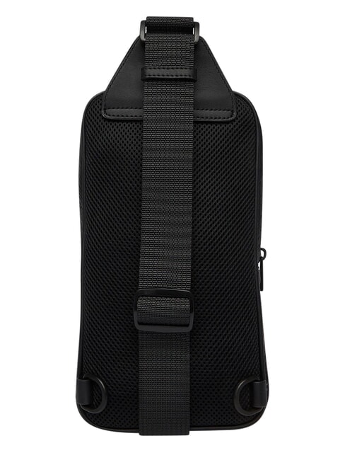 TH EMBOSSED FLAG Pochette &agrave; bandouli&egrave;re le noir - Sacs banane