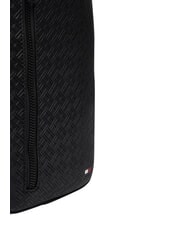 TOMMY HILFIGER TH EMBOSSED FLAG Pochette &agrave; bandouli&egrave;re le noir - Sacs banane - 4