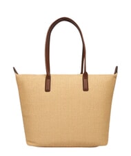 TOMMY HILFIGER POPETTE Sac cabas bandouli&egrave;re, XL mono sable - Sacs pour Femme - 3