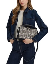 TOMMY HILFIGER TH HER Sac &agrave; main avec bandouli&egrave;re bleu mono - Sacs pour Femme - 2