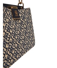 TOMMY HILFIGER TH HER Sac &agrave; main avec bandouli&egrave;re bleu mono - Sacs pour Femme - 5