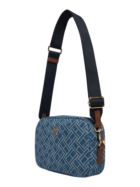 POPETTE Mini sac bandouli&egrave;re denim bleu - Sacs pour Femme