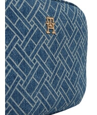 TOMMY HILFIGER POPETTE Mini sac bandouli&egrave;re denim bleu - Sacs pour Femme - 6