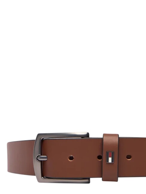 DENTON ceinture en cuir cognac d'hiver - Ceintures