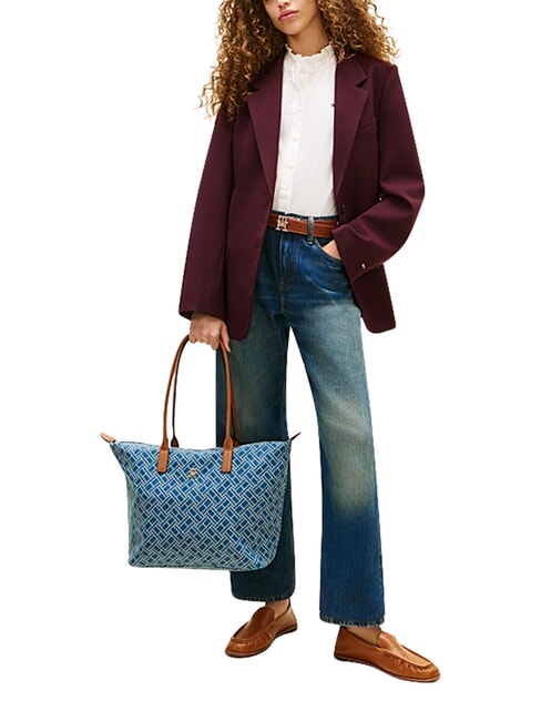 POPETTE Sac cabas bandouli&egrave;re, XL denim bleu - Sacs pour Femme