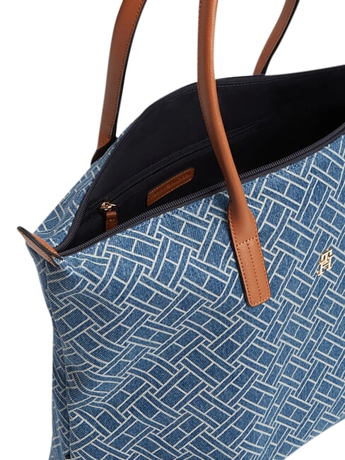 POPETTE Sac cabas bandouli&egrave;re, XL denim bleu - Sacs pour Femme