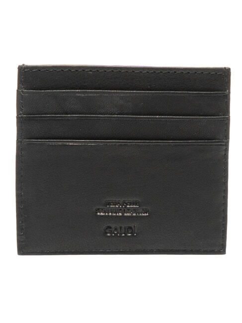 ERIK porte-cartes en cuir plat NOIR - Portefeuilles Homme